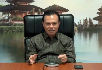Sekretaris Daerah Pemerintah Provinsi (Pemprov) Bali Dewa Made Indra saat Konferensi Pers daring bertajuk Road to KTT AIS Forum 2023, Jumat (6/10/2023) di Jakarta.