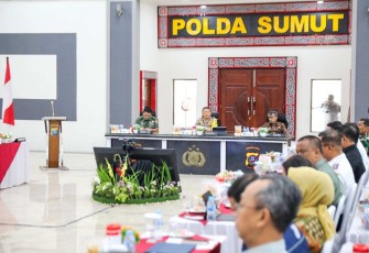 Kapolda Sumut Irjen Agung Setya Pimpin Rakor Pimpin Pengamanan Perayaan Natal 2023 dan Tahun Baru 2024