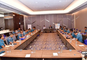 23 perwira Pusat Penerbangan TNl Angkatan Laut (Puspenerbal) yang dipimpin Direktur Perencanaan dan Pengembangan (Dirrenbang) Puspenerbal, Kolonel Laut (P) Muhammad Tohir mengikuti Konferensi Keamana Maritim bertema Maritime Security and Domain Awareness (Drugs traffic in the Myanmar and Refugee Rohingya), Kamis (14/12/2923)