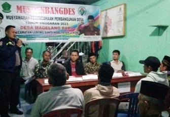  Pak Bhabin di Lebong Tengah saat Ikuti Musrembang Desa
