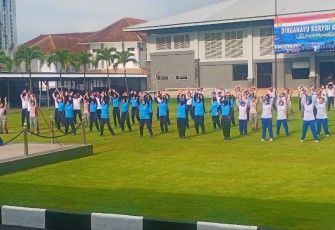 Senam Bersama Dalam Rangka HUT Kowal Ke-61