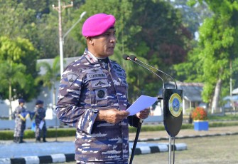Brigjen Said Latuconsina Pimpin Apel Khusus Menerima Prajurit Remaja Lantamal IX Lulusan Satdik 3 Sorong