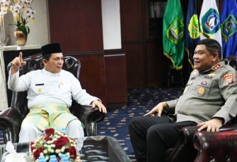 Gubernur Ansar saat Terima Silaturahmi Kapolda Kepri yang Baru