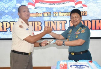 Pembinaan Personel (Binpers) Pegawai Negeri Sipil (PNS) Kodiklatal dalam rangka Peringatan HUT Korpri Ke – 52 Tahun 2023