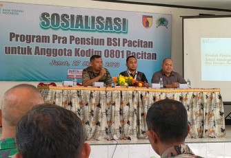 BSI Berikan Sosialisasi Pra Purna Tugas Bagi Prajurit dan PNS Kodim 0801/Pacitan