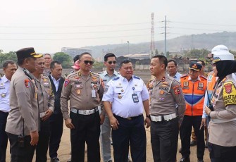 Korlantas Polri saat Cek Kesiapan Nataru Lintas Merak-Bakaheuni