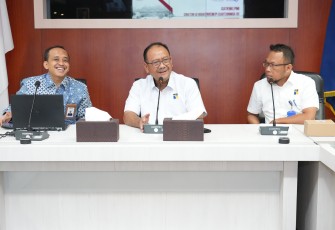 Pemaparan implementasi Undang-Undang (UU) Administrasi Pemerintahan yang berlangsung di Ruang Rapat Marketing Centre, Selasa (15/8/2023).