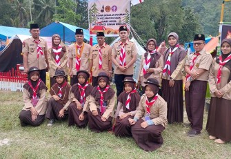 Kalapas Suliki Kamesworo, menghadiri acara pembukaan Perjusami di Bumi Perkemahan Lombah Nagari Sungai Rimbang, Kecamatan Suliki.
