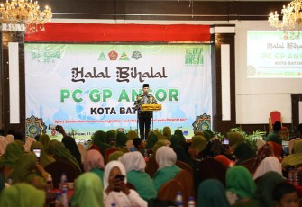 Halal Bihalal Pengurus Cabang Gerakan Pemuda (GP) Ansor Kota Batam yang berlangsung di Golden Prawn Bengkong, Minggu (11/6/2023).