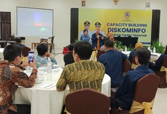 Kegiatan Capacity Building Diskominfo Karanganyar, di kawasan Tawangmangu, Kabupaten Karanganyar, Selasa (14/2/2023) malam. Foto : Istimewa