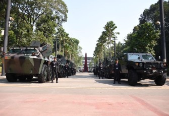 Pengamanan VVIP KTT ke-43 ASEAN, Jakarta Convention Center (JCC), Jakarta. Rabu (6/9/2023).