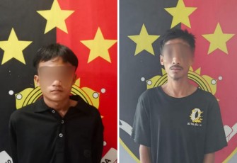 Tersangka saat diamankan
