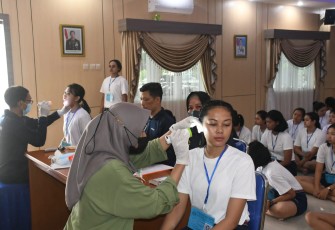 Sub Panda Lanal Banyuwangi saat Laksanakan Tes Kesehatan