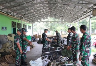 Denbekang Garut saat Lakukan Pemeriksaan Materiil