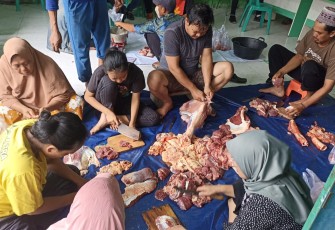 DPC PKB Indramayu Turut Merayakan Hari Raya Idul Adha 1455 Qurban 5 Sapi