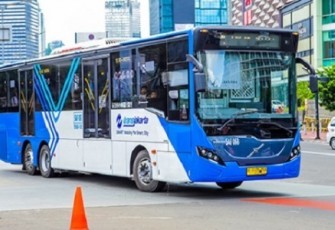 Ilustrasi Bus Transjakarta 