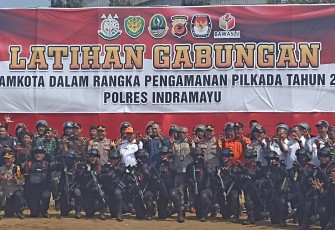 Polres Indramayu Gelar Simulasi Pengamanan