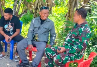 Danramil Mapurujaya Lakukan Komsos Dengan Warga Binaan