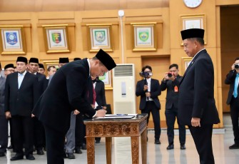 Mendagri Tito Lantik Pejabat Pimpinan Tinggi Pratama di Lingkungan Kemendagri