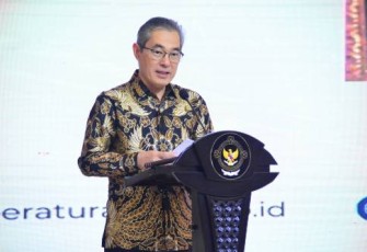 Wakil Ketua Badan Pemeriksa Keuangan (BPK) Hendra Susanto membuka secara resmi workshop Jaringan Dokumentasi dan Informasi Hukum (JDIH) BPK tahun 2024 