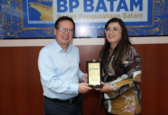Badan Pengusahaan Batam (BP Batam) menerima kunjungan kerja perusahaan asal Tiongkok, CNGR Advanced Material Co.,Ltd, Jumat (27/9/2024) di Marketing Center BP Batam
