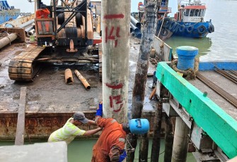 Pembangunan Ponton HDPE Kecamatan Durai Karimun Digesa