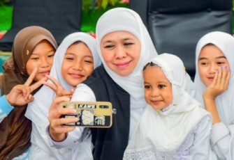 Khofifah di hari peringatan International Stand Up to Bullying Day yang jatuh hari ini. Jumat, (23/2/2024). 