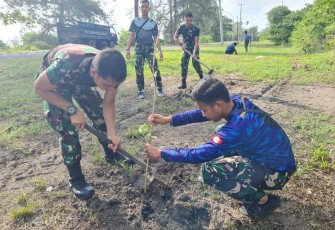Lanud Raden Sadjad Natuna Terus Gulirkan Program Penghijauan 