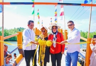 Gubernur Ansar Resmikan Jembatan Penghubung Subang Mas-Air Raja Kota Batam