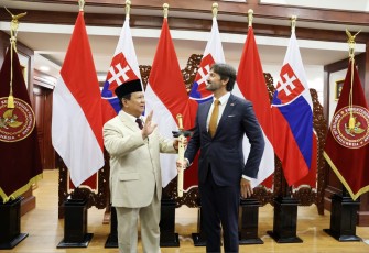 Menhan Prabowo Terima Kunjungan Kehormatan Menhan Slovakia