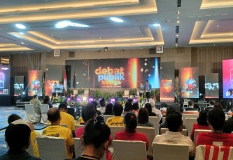 Foto saat kegiatan debat Paslon Walikota Dan Wakil Walikota Bitung Sulawesi Utara