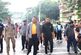 Pj Wali Kota Tebing Tinggi, KPU dan Forkopimda Kompak Sosialisasikan Pilkada Lewat Fun Walk