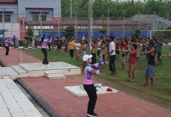 Lapas Cilegon Gelar Senam Aerobik