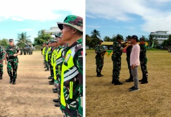  Kegiatan pembukaan Kegiatan operasi teritorial Tentara Nasional Indonesia tahun anggaran 2024 oleh Danrem 131/Stg, Brigjen TNI Martin Susilo Martopo Turnip