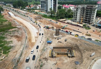 Progres Pembangunan Fly Over Sei Ladi Batam Capai 45 Persen