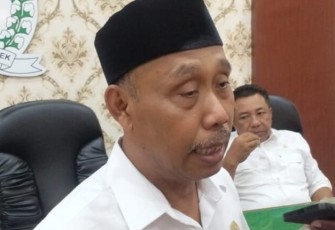 Wakil Ketua DPRD Kabupaten Trenggalek, M Hadi, saat dikonfirmasi setelah Hearing dengan Persatuan Masyarakat Peduli Jalan  Pumpit-Munjungan- Dongko, Senin (18/11/2024)
