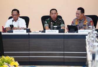 Panglima TNI Hadiri Rakor Tingkat Menteri Dipimpin Menko PMK