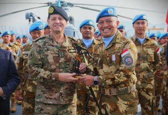 Satgas MTF XXVIII/UNIFIL Raih Penghargaan LAF Medal di Penghujung Masa Baktinya