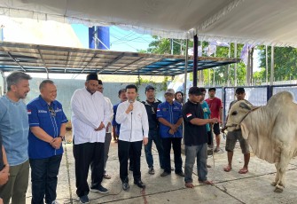 Demokrat Jatim Bagikan Daging  Kurban ke Warga