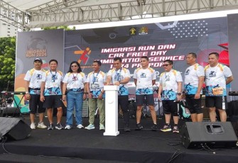 Perayaan hari jadi ke-74 tahun, Ditjen Imigrasi menyelenggarakan Imigrasi Run 2024.