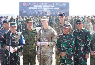 Irkostrad Hadiri Upacara Pembukaan Latgabma Super Garuda Shield Tahun 2024