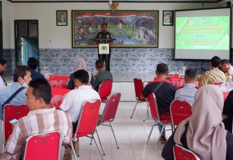 Dandim 0801/Pacitan Letkol Inf Roliyanto S.I.P., M.I.P Gelar Silaturahmi yang erat, jajaran Forkopimda Pacitan menggelar tatap muka dengan Insan Media, yang berlangsung di Aula Kopral Sigit Jl. Letjen Suprapto No. 42 Pacitan, Kamis (18/01/2024)