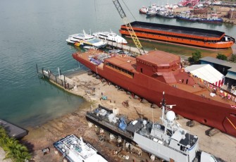 Staf Ahli Menhan Bidang Ekonomi Pimpin Launching Ceremony Kapal BHO Ocean Going
