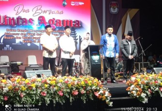 KPU Kabupaten Kediri saat Gelar Doa Bersama Lintas Agama Guna Sukseskan Pilkada 2024