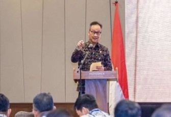 Menteri Perindustrian Agus Gumiwang Kartasasmita di Jakarta, Selasa (2/1).