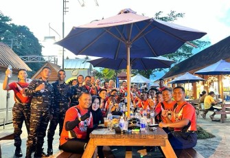 Baja dan Taja Lanudal Manado Diterima di Pantai Malalayang