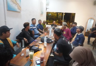 Dandim 1002/HST saat Silaturrahmi dengan Awak Media 