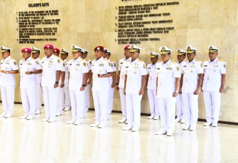 Danpuspenerbal saat Hadiri Sertijab Delapan Jabatan Strategis TNI AL