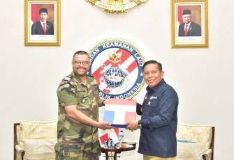  Kepala Bakamla RI saat Terima Courtesy Call Delegasi Prancis