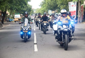 Patroli bersama Dandim bersama Kapolres Ngawi, Selasa (6/2)